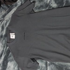 Medium Adidas Thermal Waffle Tee T Shirt Carbon